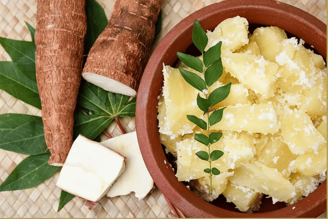 A mandioca, também conhecida como aipim ou macaxeira, é um alimento tradicional na culinária brasileira.