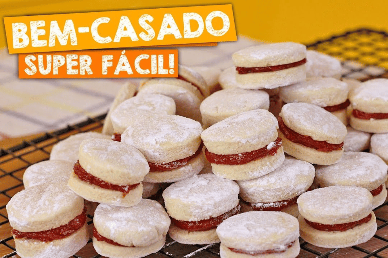 Receita fácil de bem-casado é um clássico da confeitaria brasileira, amplamente conhecido por sua presença em casamentos e celebrações.