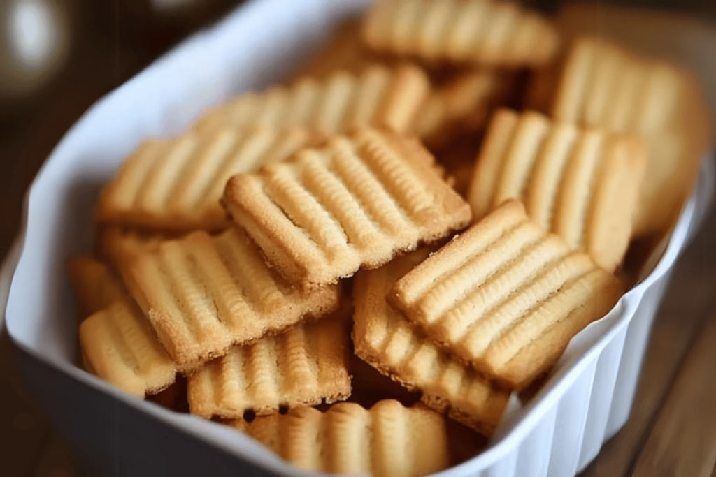 Bolachinhas de manteiga que derretem na boca Bolachinhas de manteiga