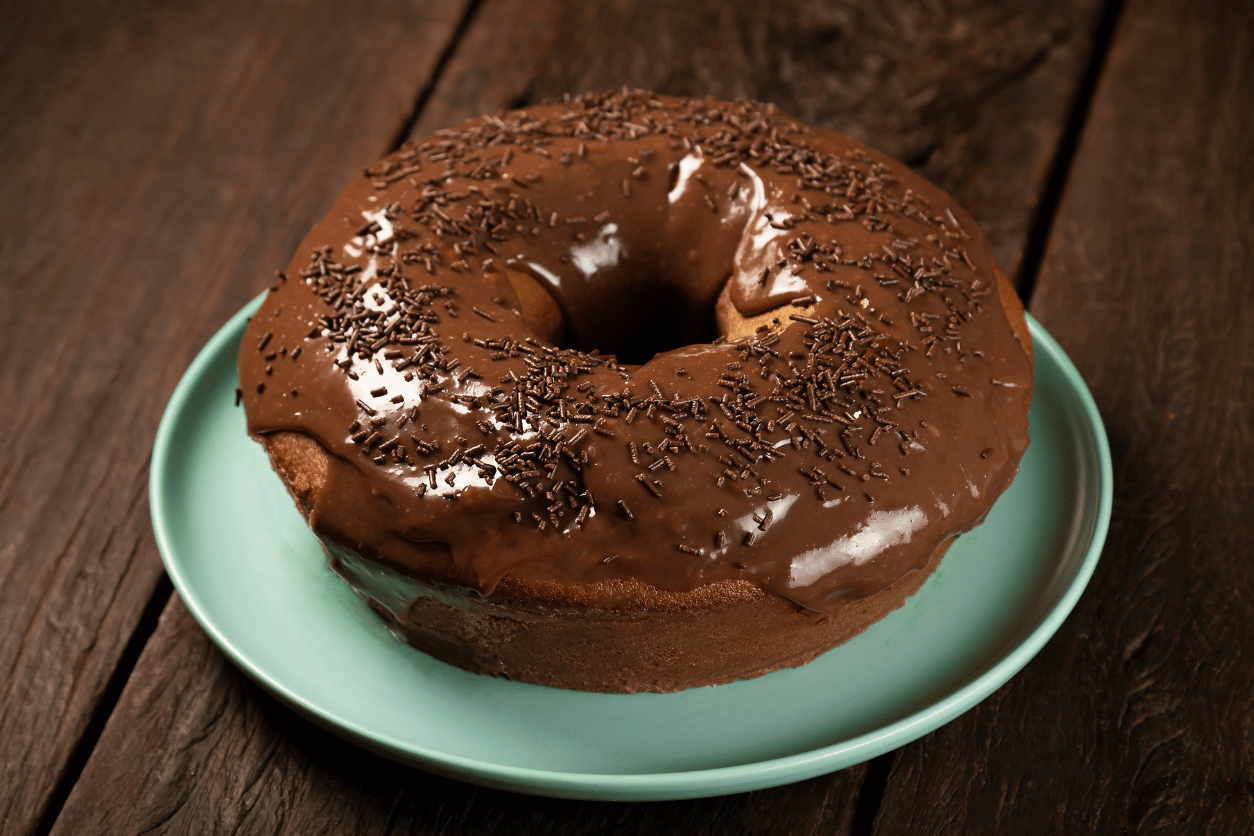 Bolo de chocolate simples