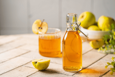 Casca de limão com vinagre