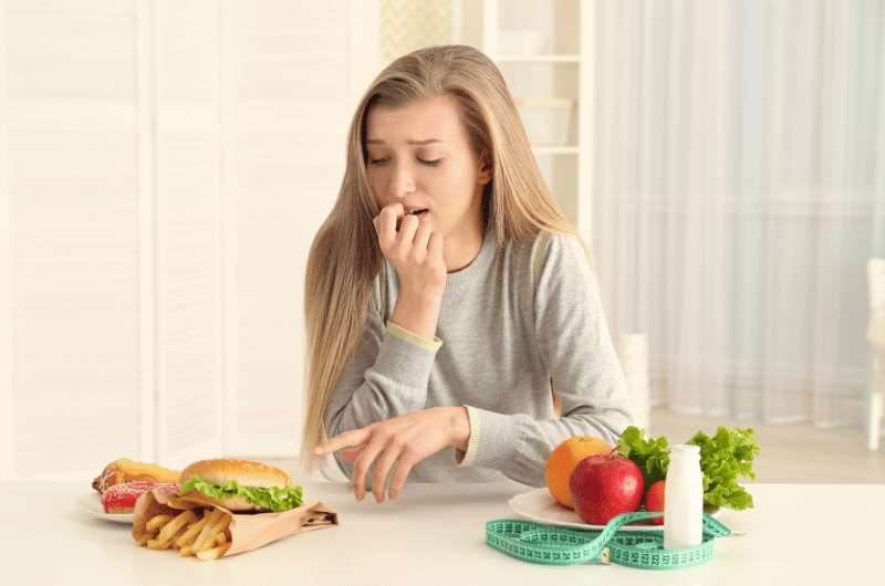 Alimentação saudável e não saudável