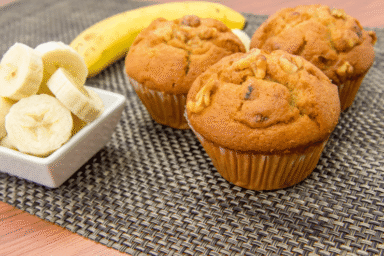 bolinhos de banana fit