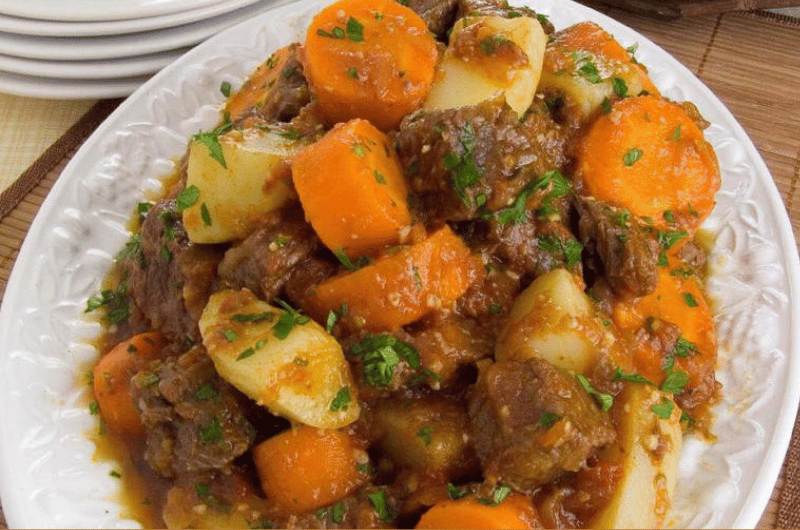 Carne de panela na pressão