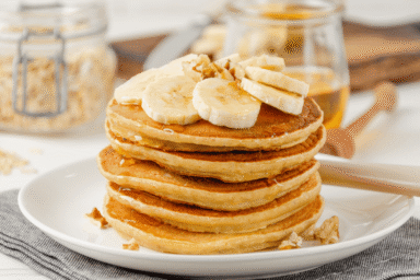Panqueca de banana com aveia