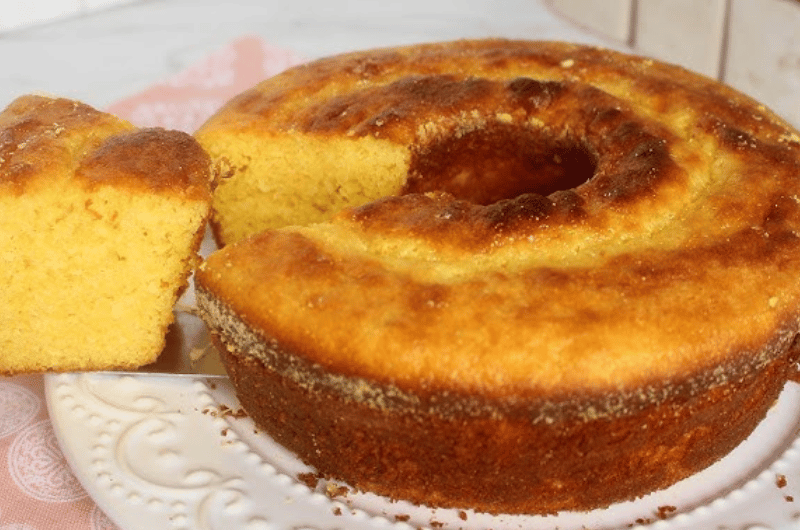 Receita de bolo de milho com leite condensado