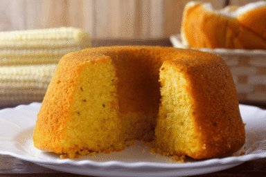 Bolo de fubá fofinho