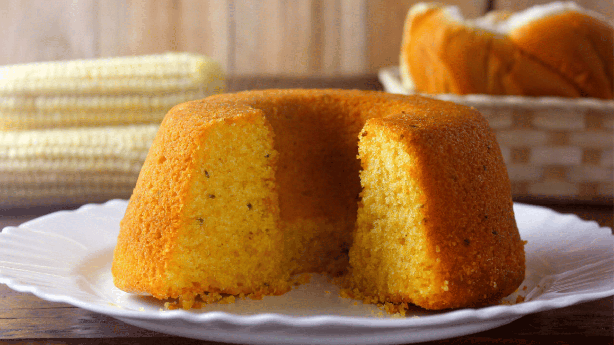 Bolo de fubá fofinho