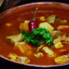 Sopa de batata com frango