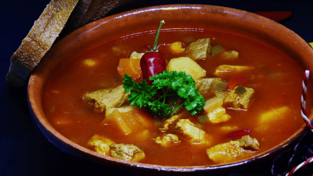 Sopa de batata com frango