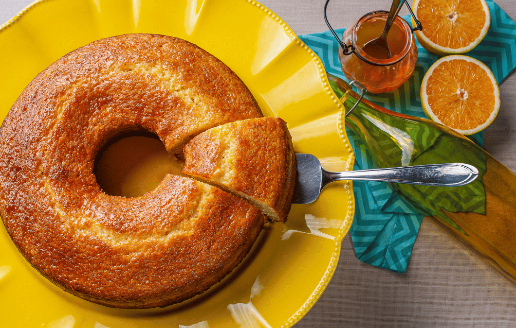Bolo de laranja fofo