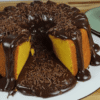 Receita de bolo de cenoura com cobertura de brigadeiro