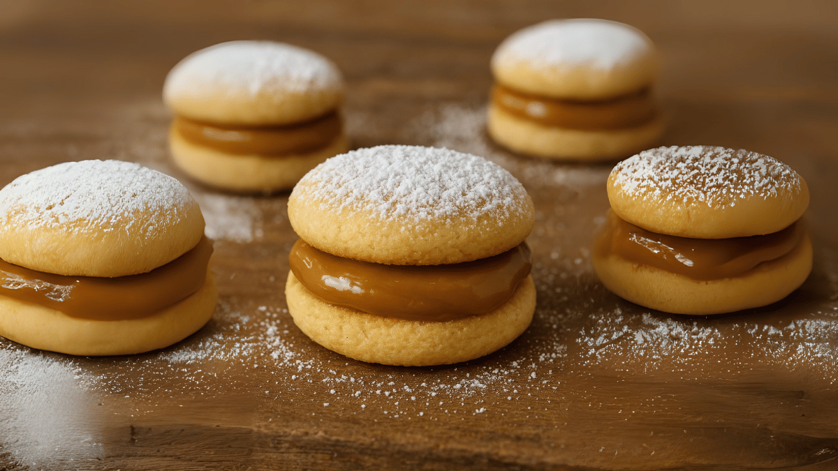 Bem-casado tradicional com doce de leite cremoso