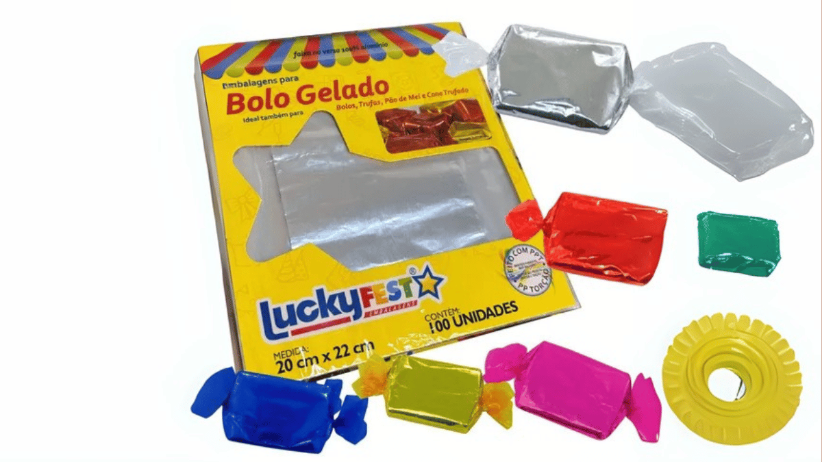 Embalagem para bolo gelado