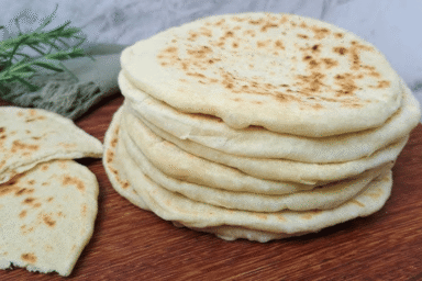 Pão pita de frigideira