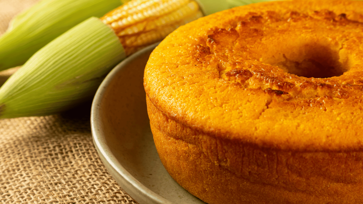 Bolo de milho de liquidificador