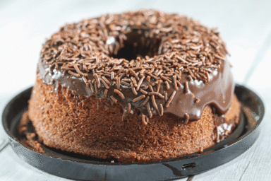 bolo de liquidificador de chocolate