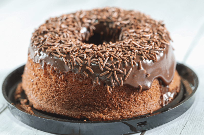 bolo de liquidificador de chocolate