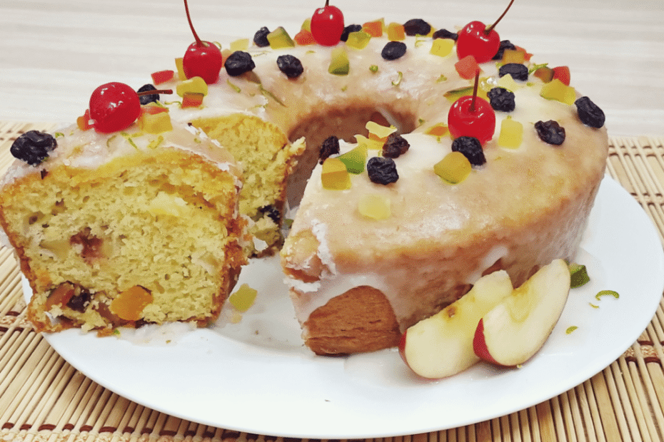 Bolo de frutas cristalizadas