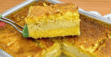 Bolo de fubá cremoso de liquidificador